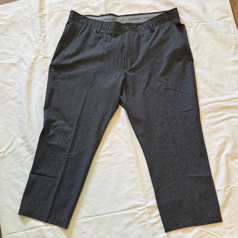 Under Armour Men's Flex Fit Charcoal Dress Pants